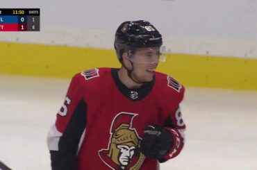 Vitaly Abramov scores his first NHL goal vs Blues (2019)