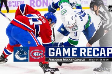 Canucks @ Canadiens 11/12 | NHL Highlights 2023
