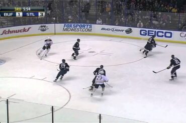 Kevin Shattenkirk checks Derek Roy