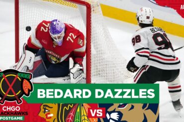 Connor Bedard's Dazzling Goals Not Enough in Blackhawks Loss vs Panthers | CHGO Blackhawks Postgame