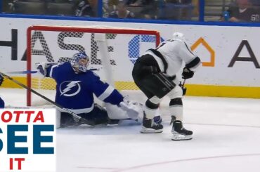GOTTA SEE IT: Andrei Vasilevskiy Does Full Splits To Make Toe Save On Anze Kopitar In OT