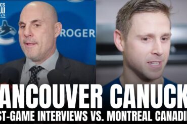 Rick Tocchet & Casey DeSmith React to Vancouver Win vs. Montreal, DeSmith Growing Up a Canadiens Fan