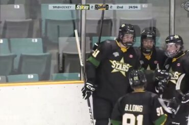 St. Thomas Stars - Kaedyn Long 7 (Jared Woolley, Quinn Gavin-White) PP vs Kitchener-Waterloo Siskins