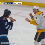 Jeremy Lauzon vs Adam Lowry Nov 9, 2023