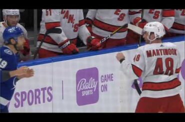 NHL Fight - Hurricanes @ Lightning - Martinook vs Goodrow - 20 04 2021