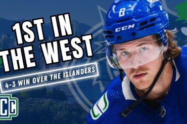CANUCKS ARE IN 1ST PLACE IN THE WESTERN CONFERENCE