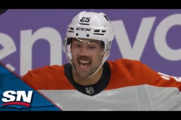 Flyers' Sean Walker Nabs The Turnover And Feeds Ryan Poehling For A Clean Goal