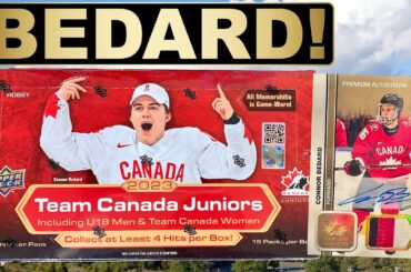 $250 BOX FULL OF BEDARD! - 2023 Upper Deck Team Canada Juniors Hockey Hobby Box Break