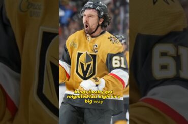 The Vegas Golden Knight and LA Kings Rivalry Got ignited After This Giant Hit to Mark Stone! #shorts