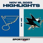 NHL Highlights | Blues vs. Sharks - November 16, 2023