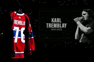 L'ultime hommage des Canadiens à Karl Tremblay