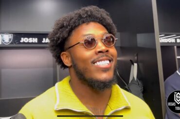 JOSH JACOBS AFTER RUNNING ON JETS IN SUNDAY NIGHT WIN: “WE HIT FOR THE BIG ONE.”