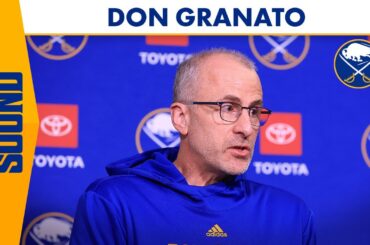 Zach Benson, Eric Comrie Slated To Play Against Winnipeg | Buffalo Sabres Coach Don Granato