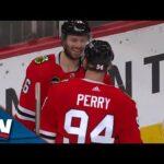 Corey Perry Steals The Puck And Finishes Off Tic-Tac-Toe Goal To Tie It Up