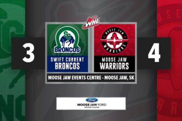 Moose Jaw Ford Highlights: Warriors (4) vs Swift Current (3) - Feb. 24