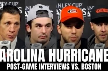 Rod Brind’Amour, Tony DeAngelo, Seth Jarvis & Raanta React to Carolina Taking a 3-2 Lead vs. Boston
