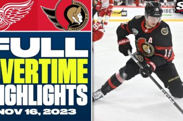 Detroit Red Wings at Ottawa Senators | FULL Overtime Highlights - November 16, 2023