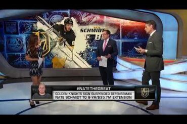NHL Now:  Nate Schmidt signs six - year extension with Golden Knights  Oct 25,  2018
