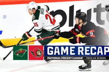 Global Series Sweden | Wild vs. Senators | NHL Highlights 2023