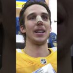 Dylan Cozens acknowledging that you gotta know who you’re going up against in the show #shorts #nhl