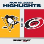 NHL Highlights | Penguins vs. Hurricanes - November 18, 2023