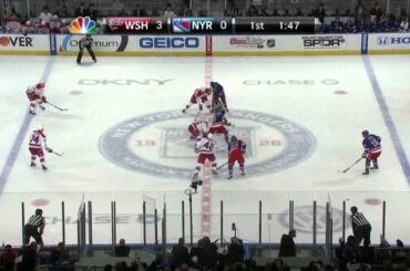 John Carlson goal Washington Capitals vs NY Rangers 4/7/12 NHL hockey