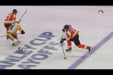Travis Sanheim's First Career Playoff Goal! - Philadelphia Flyers vs Pittsburgh Penguins 4/15/18