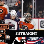 Philadelphia Flyers make it 5 straight with win over Johnny Gaudreau’s Columbus Blue Jackets