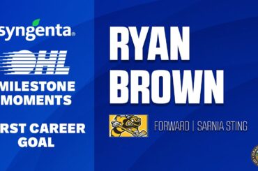 OHL Milestone | Ryan Brown | First Career Goal