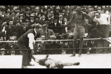 Jack Johnson vs Stanley Ketchel // 25th greatest title fight all-time // HIGHLIGHTS