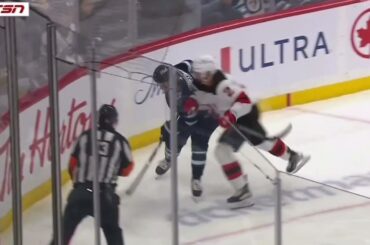 Brendan Smith boarding on Vladislav Namestnikov - Tough Call Recommendation