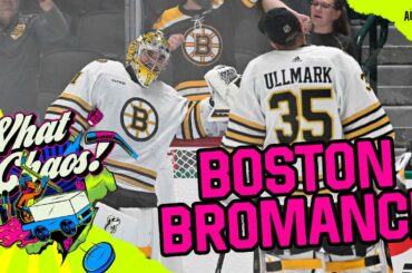 Bruins goalies Linus Ullmark & Jeremy Swayman discuss their bromance; the best hockey movies