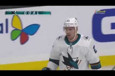 San Jose Sharks VS Los Angeles Kings | Goodrows tip in goal