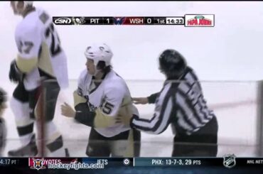 Arron Asham vs John Erskine Dec 1, 2011
