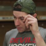 Devils players and Lindy Ruff speak to the media following today's practice