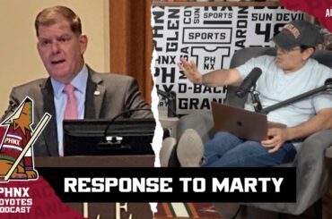 In response to NHLPA Executive Director Marty Walsh's comments about the Arizona Coyotes
