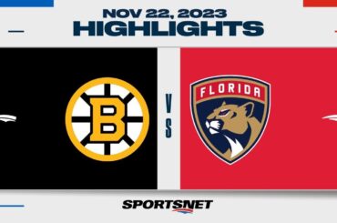 NHL Highlights | Bruins vs. Panthers - November 22, 2023
