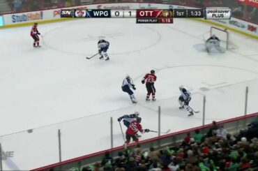 #33 Jakob Silfverberg PP Goal on O Pavelec (Winnipeg Jets vs Ottawa Senators Mars 17, 2013) NHL HD