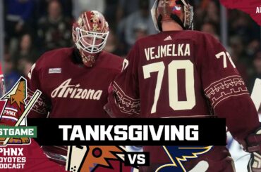 Karel Vejmelka struggles as Arizona Coyotes drop crucial game to St. Louis Blues