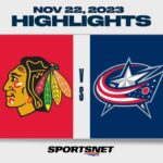 NHL Highlights | Blackhawks vs. Blue Jackets - November 22, 2023