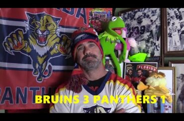 Florida Panthers Lose to Boston Bruins 3-1 - Happy Thanksgiving!
