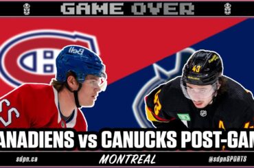 Canadiens vs Canucks Post Game Recap - Nov 12, 2023 | Game Over: Montreal & Vancouver