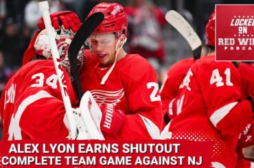 Alex Lyon Shuts Out the Devils for His 1st Red Wing Win! | Detroit Plays Complete Team Game for 60!