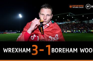 Wrexham v Boreham Wood (3-1) | Paul Mullin's double sends Wrexham up as National League Champions