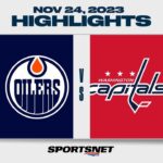 NHL Highlights | Oilers vs. Capitals - November 24, 2023