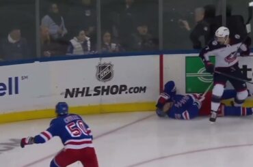 Sean Kuraly boarding on Ryan Lindgren - Tough Call Recommendation