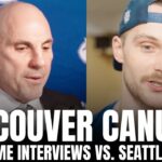 Rick Tocchet & Teddy Blueger on Canucks Win vs. Seattle, People "Waiting for Canucks to Fall Apart"