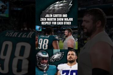 Dallas Cowboys Zach Martin is a fan of Philadelphia eagles Jalen Carter