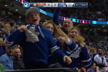 Andreas Johnsson 4th goal of the season! 24/11/2018 (Philadelphia Flyers at Toronto Maple Leafs)