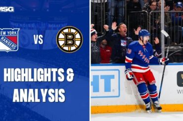 Rangers Score 7 Against Bruins To Take Top Spot In NHL | New York Rangers